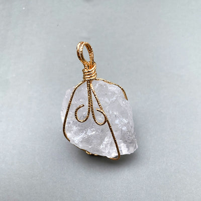 Collar de Cristal en Bruto con Alambre Hecho a Mano - Image 9