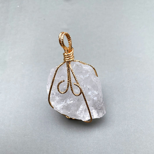 Collar de Cristal en Bruto con Alambre Hecho a Mano - Image 9