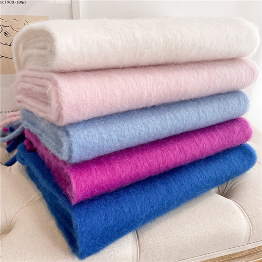 Bufanda Larga de Invierno con Borlas - Abrigo Versátil y Cálido - Image 2