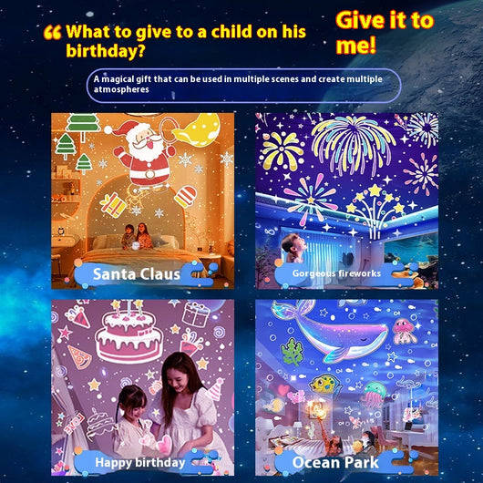 Lámpara Proyectora de Cielo Estrellado con Caja de Música y Corona - Regalo de Cumpleaños - Image 5