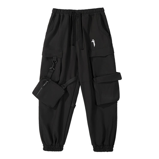 Pantalones Cargo Jogger Holgados con Bolsillos y Cinta Lateral para Hombre - Image 5