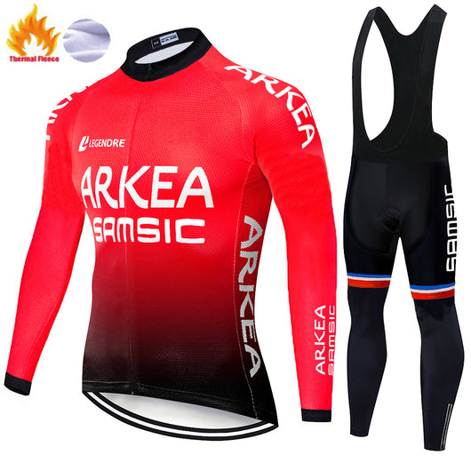 Jersey de Ciclismo Corto con Babero Térmico - Image 44