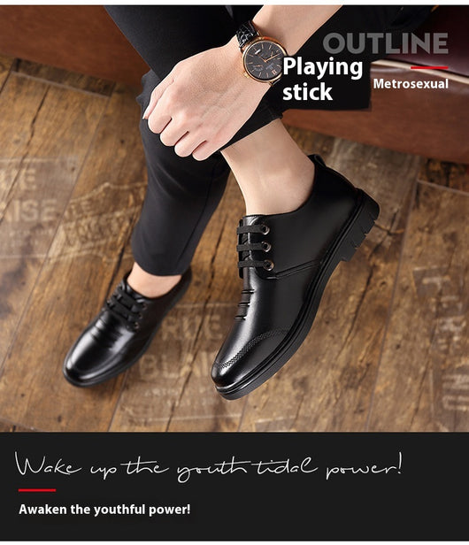 Zapatos Formales de Cuero para Hombre - Elegancia Transpirable para Negocios - Image 14