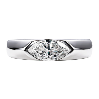 Anillo de Moissanita con Diseño de Ojo de Caballo - Elegancia y Personalidad - Image 6