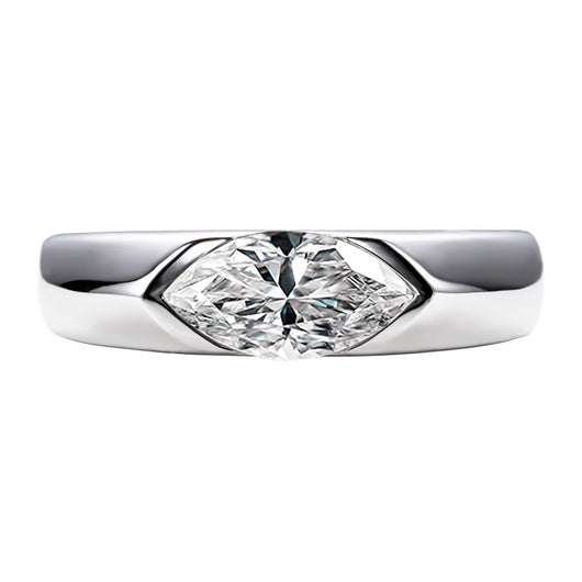Anillo de Moissanita con Diseño de Ojo de Caballo - Elegancia y Personalidad - Image 6