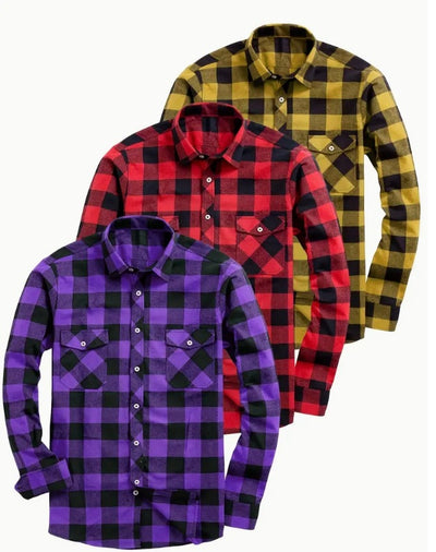 Camisa Franela Cuadros Hombre Corte Relajado - Image 7