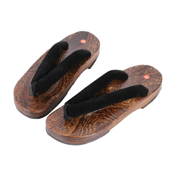 Sandalias Tradicionales Japonesas de Madera para Hombre