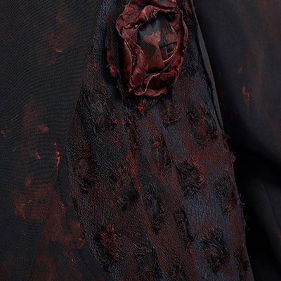 Blazer Doodle Artesanal para Hombre - Elegancia Nocturna Otoño Invierno - Image 2