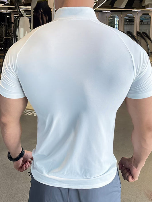 Sudadera Deportiva Hombre con Cierre de Medio Cuello - Image 10