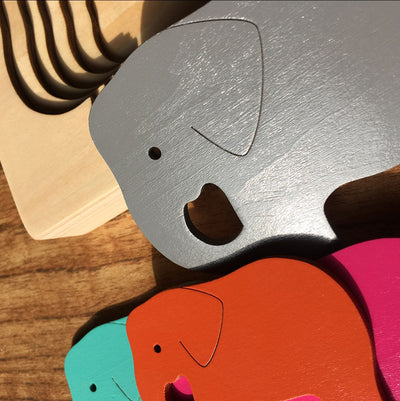 Puzzle de Animales Grandes de Madera Multicapa Reforzada para Niños - Image 8