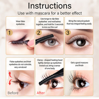 Rizador de Pestañas Eléctrico Calefactable Doble Cara para Maquillaje Profesional - Image 18