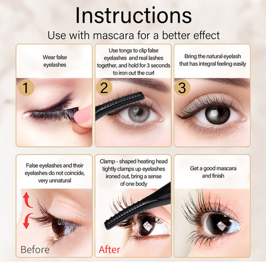Rizador de Pestañas Eléctrico Calefactable Doble Cara para Maquillaje Profesional - Image 18