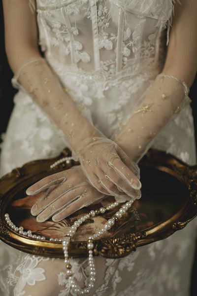 Guantes Sin Dedos para Novia - Elegancia y Comodidad en tu Boda - Image 5