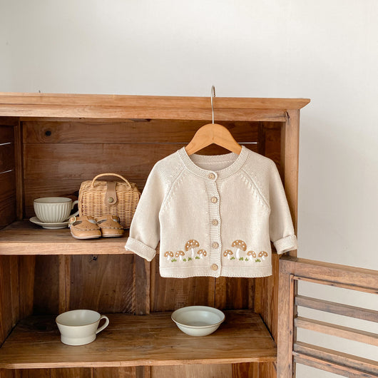 Cardigan de Punto Algodón con Bordado de Hongos - Colección Tide - Image 18
