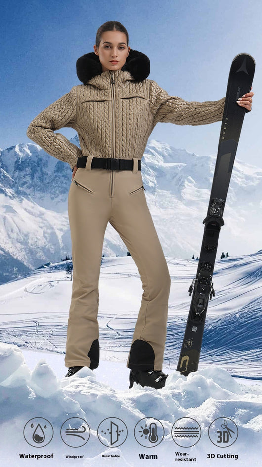 Traje de Esquí Térmico Impermeable para Mujer - Protección Total en Montaña - Image 21