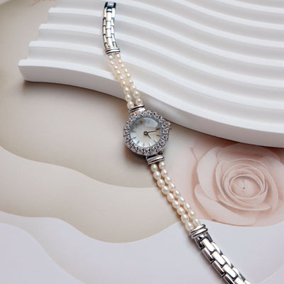 Reloj Pulsera de Perlas Agua Dulce 6A Natural - Diseño Versátil de Alta Gama - Image 4