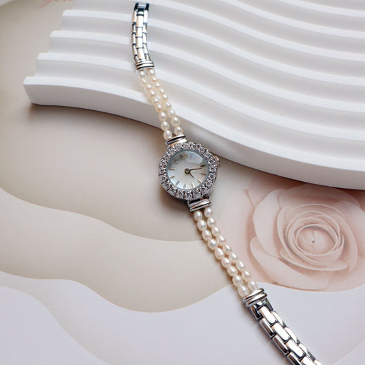 Reloj Pulsera de Perlas Agua Dulce 6A Natural - Diseño Versátil de Alta Gama - Image 4