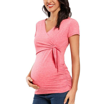 Blusas Premamá de Manga Larga y Cuello en V - Image 13