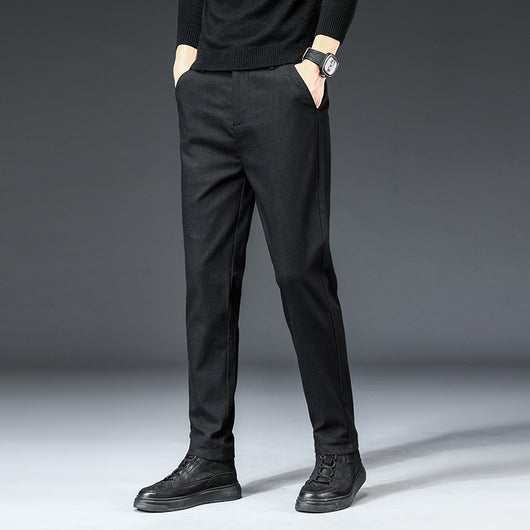 Pantalones Casuales Slim Straight para Hombre - Otoño e Invierno - Image 12