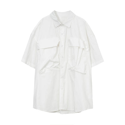 Camisa Holgada de Verano para Hombre - Estilo Retro Workwear Relajado - Image 8