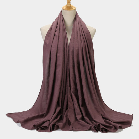 Pañuelo Cuadrado de Algodón y Lino - Diseño Liso y Versátil - Image 17
