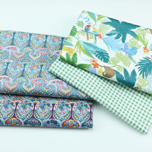 Tela de Algodón Estampada con Patrones Clásicos para el Hogar