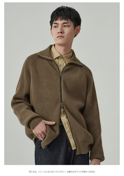 Cardigan Grueso para Hombre Anti-Pilling Corte Holgado - Image 6