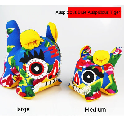 Tigre de Tela Artesanal Estilo Chino - Artesanía Folclórica Especial - Image 6
