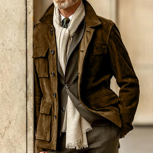 Chaqueta de Ante Casual para Hombre - Estilo Moderno - Image 8