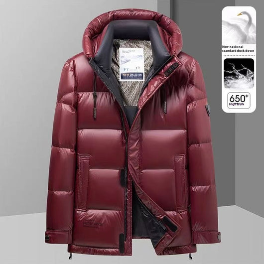 Chaqueta de Plumón Invierno Hombre con Grafeno - Abrigo Térmico Impermeable Negro y Dorado - Image 7