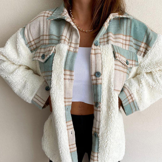 Chaqueta Polar Mujer Estampado Leopardo Suave - Image 4