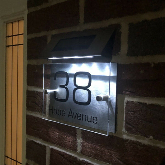 Luz Solar para Placa de Dirección con Números Digitales Iluminados - Image 9