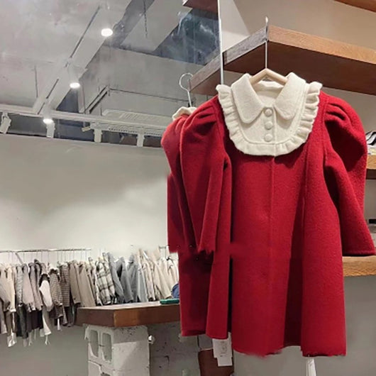 Abrigo de Lana Estilo Princesa para Niñas - Image 10