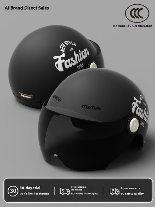 Casco Moto Semintergral Batería Universal Cuatro Estaciones - Image 26