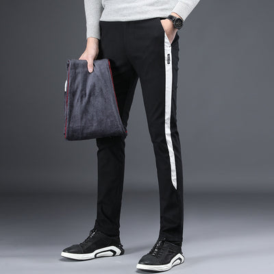 Pantalones Casuales de Cashmere con Stretch para Hombre Talla Grande - Image 10