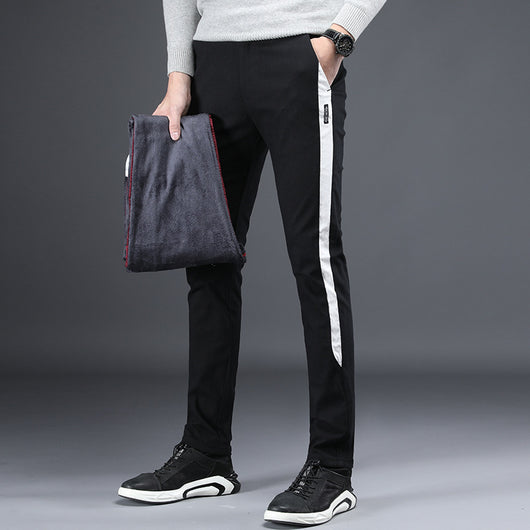 Pantalones Casuales de Cashmere con Stretch para Hombre Talla Grande - Image 10
