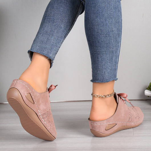 Sandalias Deportivas Mujer Verano con Cuña y Encaje - Chanclas Huecas Transpirables - Image 24