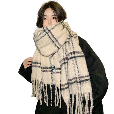 Bufanda Cuadros Cálida para Protección del Cuello - Diseño Casual Impreso - Image 5