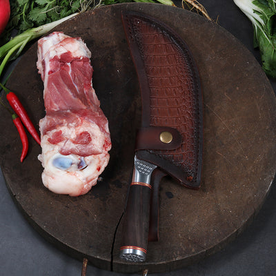 Cuchillo Deshuesador Profesional con Doble Hoja de Acero y Mango de Madera - Image 3
