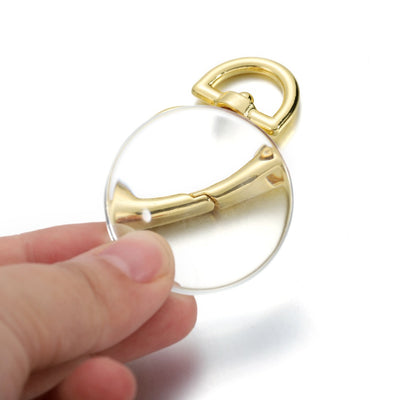 Llavero Metal Amor con Dije de Bola de Pelo DIY Irregular - Image 2