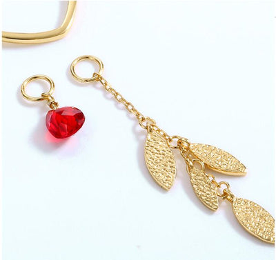 Aretes de Plata 925 con Cristal Rojo - Image 10