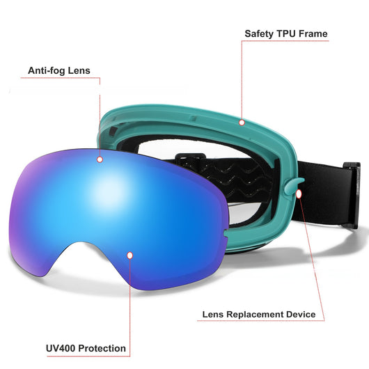 Gafas Deportivas Antivaho para Esquí y Montaña - Protección Ocular Miope Unisex - Image 15
