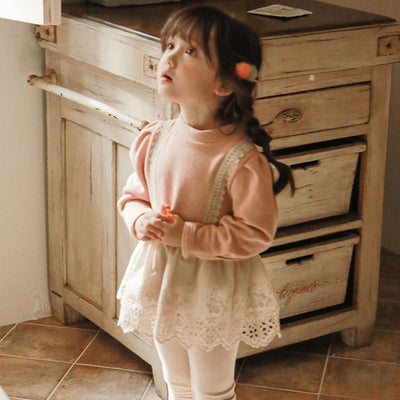 Blusa Estilo Western Falsa Dos Piezas con Camiseta de Terciopelo Delgado para Niñas - Image 5