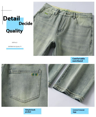 Pantalones Vaqueros Stretch Nostálgicos Slim Fit para Hombre - Image 24