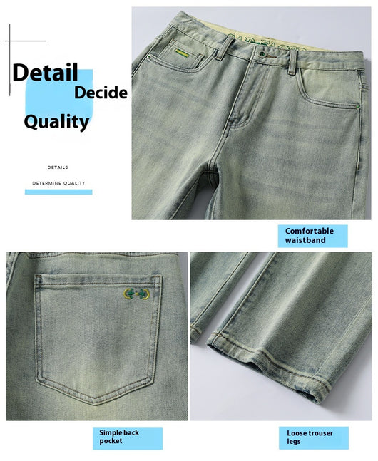 Pantalones Vaqueros Stretch Nostálgicos Slim Fit para Hombre - Image 24