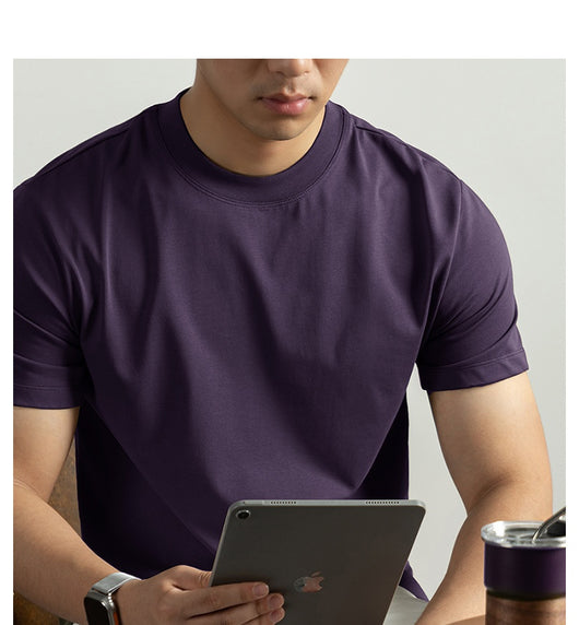Camiseta de Algodón Mercerizado Tratado con Amoníaco Líquido para Hombre - Image 19