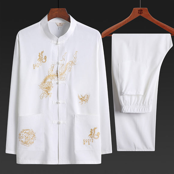 Traje Dos Piezas Primavera Otoño para Hombre Maduro