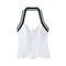Top Espalda Descubierta con Cuello Colgante y Rayas Patchwork