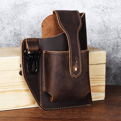 Bolsa de Cintura Retro en Cuero para Celular - Image 11