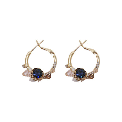 Aretes de Flor Verde con Baño de Oro y Aguja de Plata 925 - Image 10